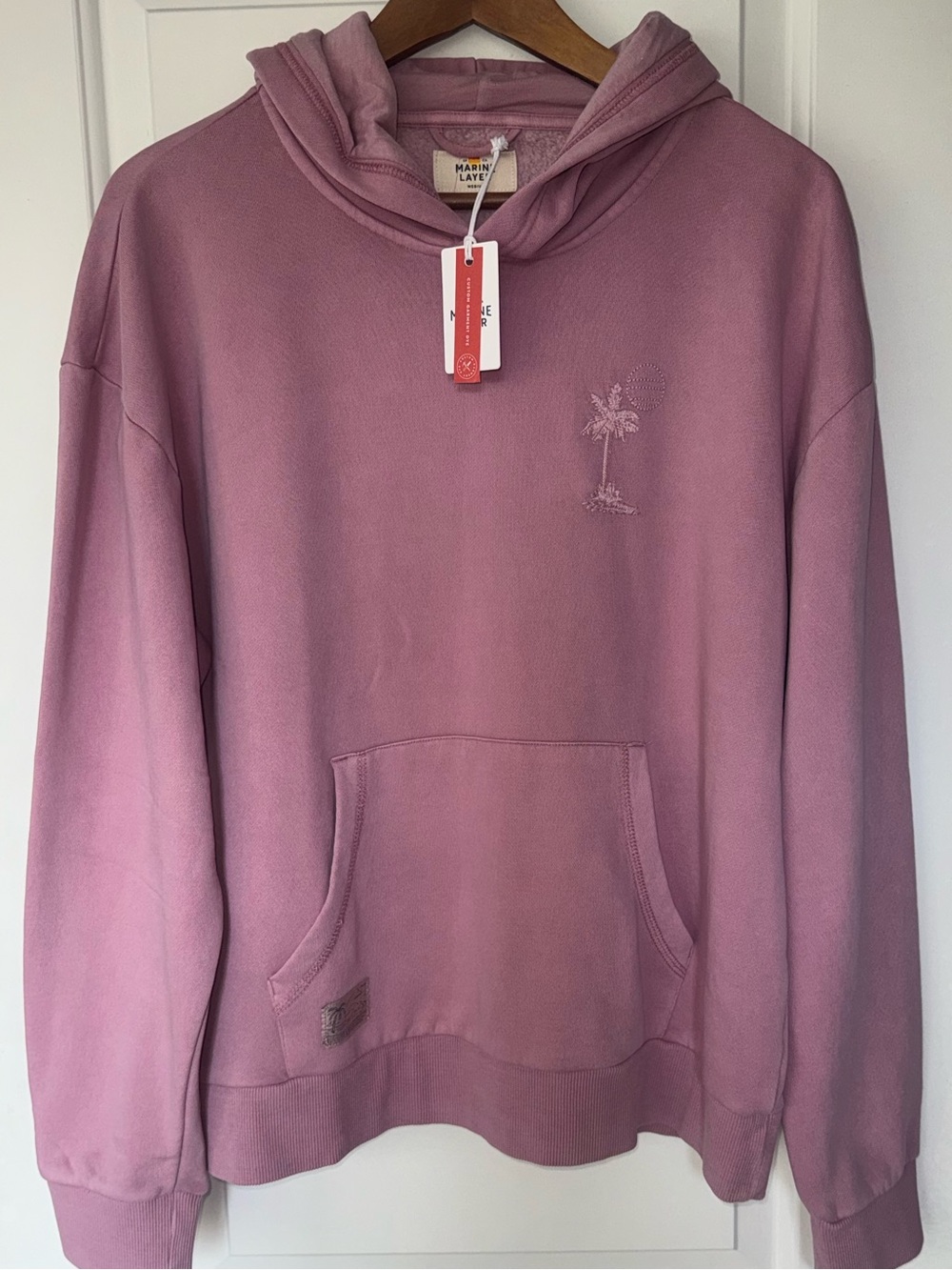 ☁️NWT Marine Layer Relaxed Cloud 9 Fleece Hoodie in “Lilas”